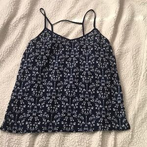 Paris themed spaghettis strap shirt